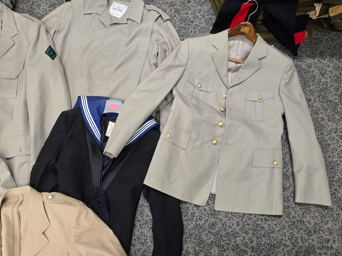 Huge Warehouse Clearout Joblot Vintage Military Uniform Trousers, Tunics, Shirts