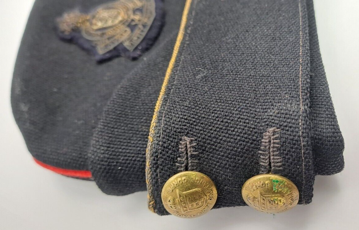 Rare Original WW1 WW2 Royal Army Ordnance Corps Officers Side Cap Hat - No Moth