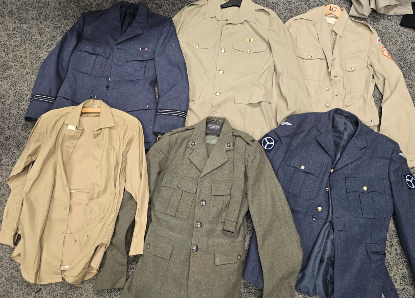 Huge Warehouse Clearout Joblot Vintage Military Uniform Trousers, Tunics, Shirts