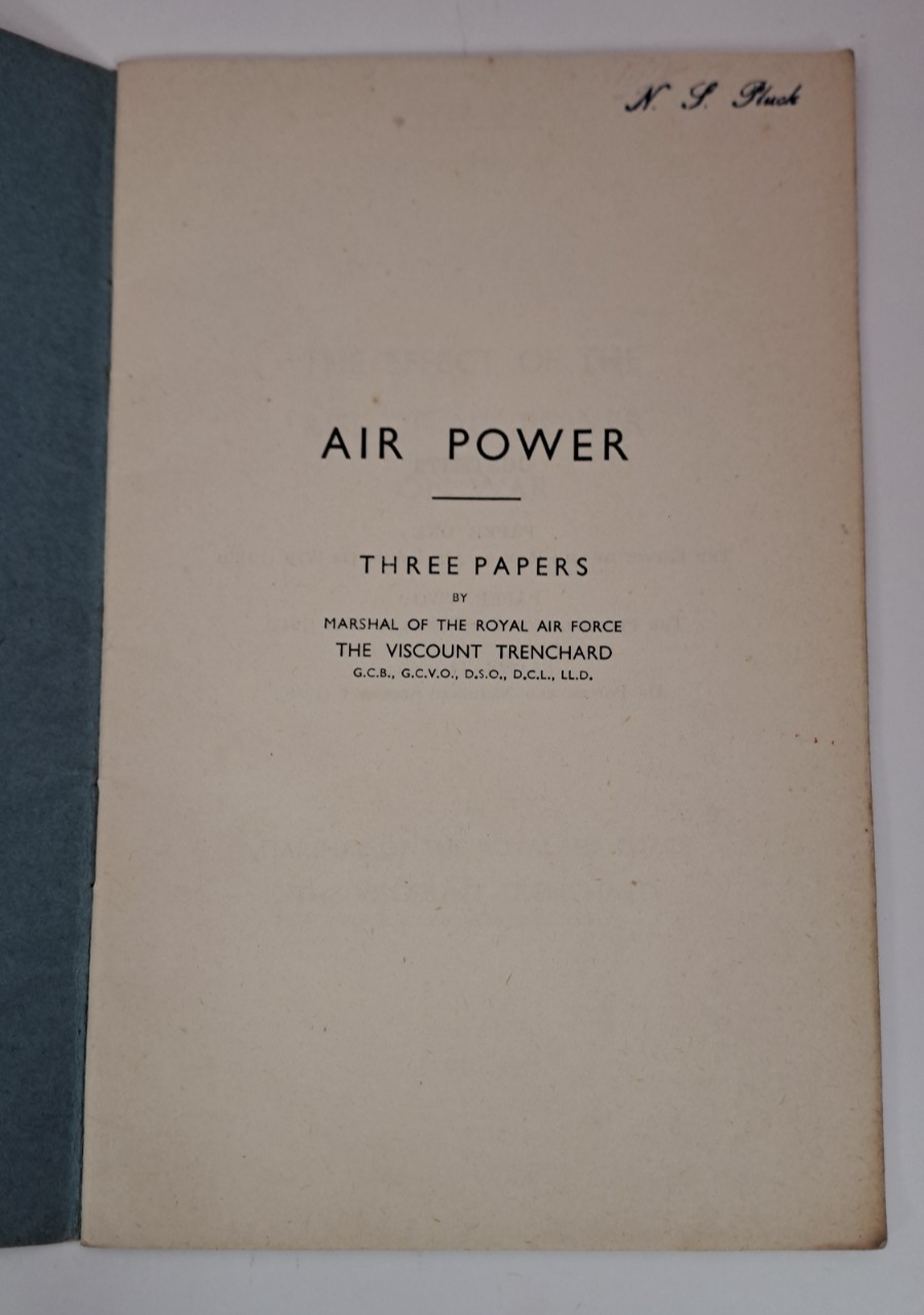 Rare Genuine Air Ministry Pamphlet 229 Air Power Three Papers WW2 - 1946