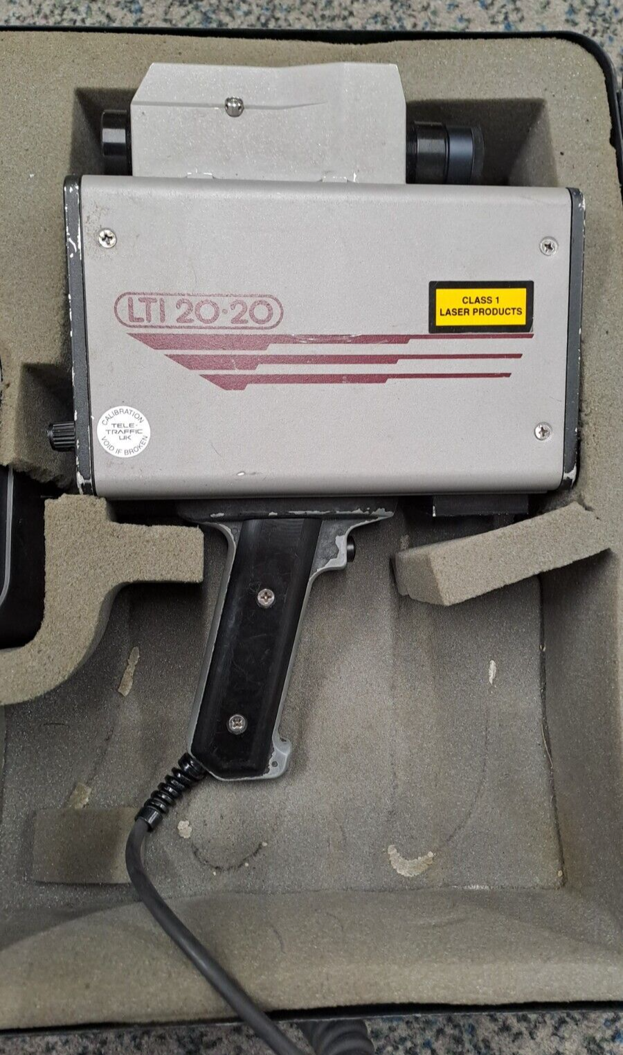 GENUINE POLICE SURPLUS RADAR LASER INC LIDAR LTI 20-20 MARKSMAN SPEEDGUN WORKING