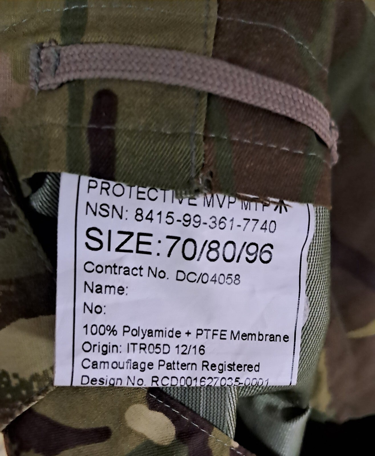 New MTP Salopettes Trousers Protective Petroleum MVP British Army - 70/80/96