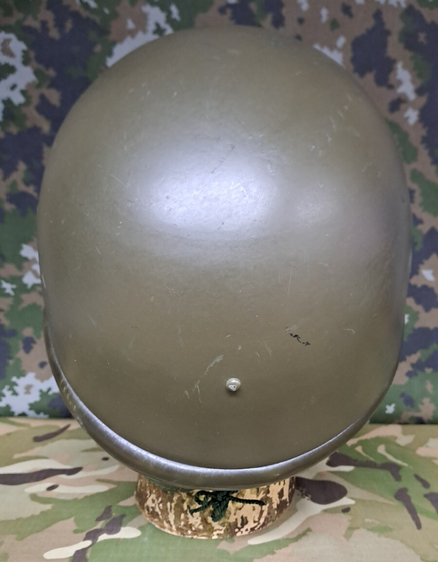 VINTAGE PARATROOPER OLD HELMET WZ63 EAST GERMAN POLISH MADE LEATHER LINER