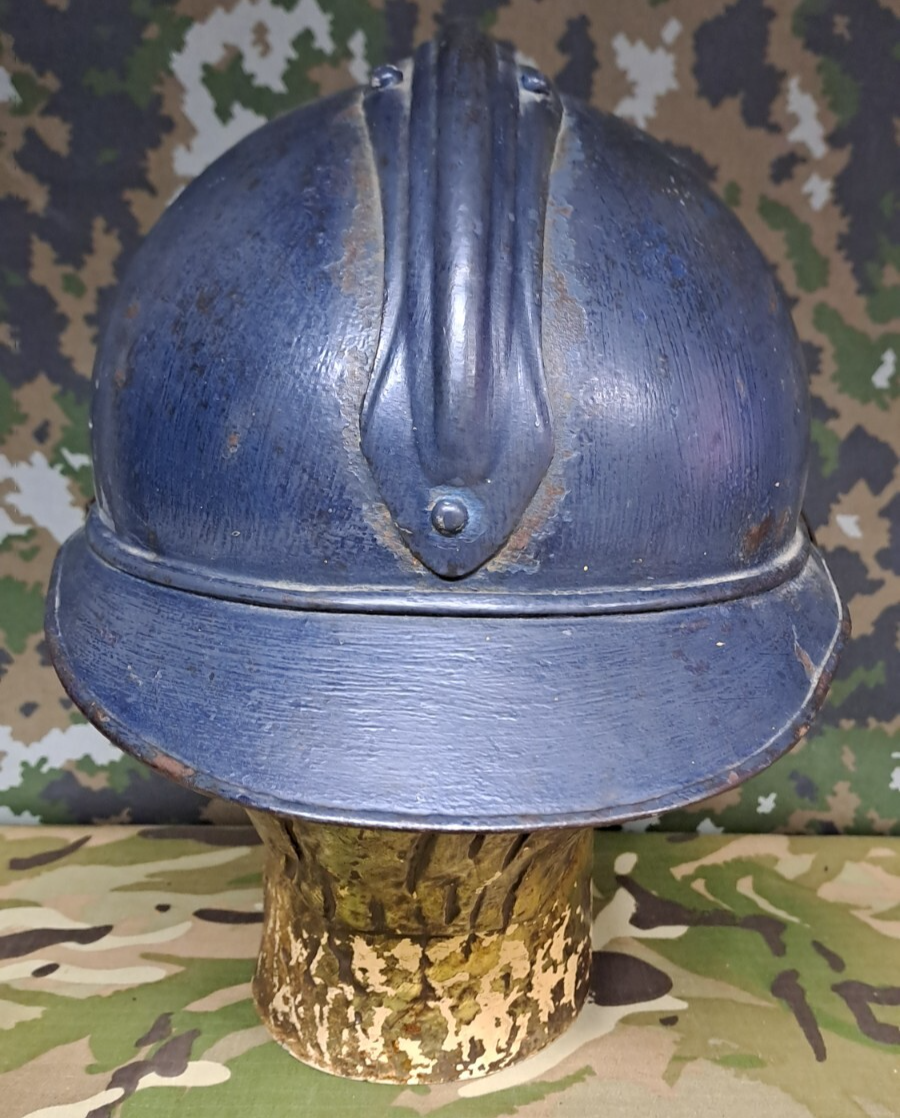 Original WW1 French Army M15 Model Adrian Helmet - Complete with Liner & Strap