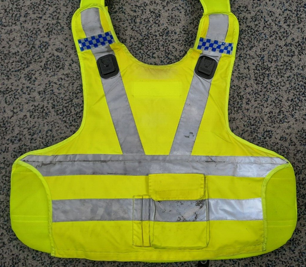 Genuine Ex Police Mehler Vario Body Armour Vest Ballistic Hi Viz - 3XL