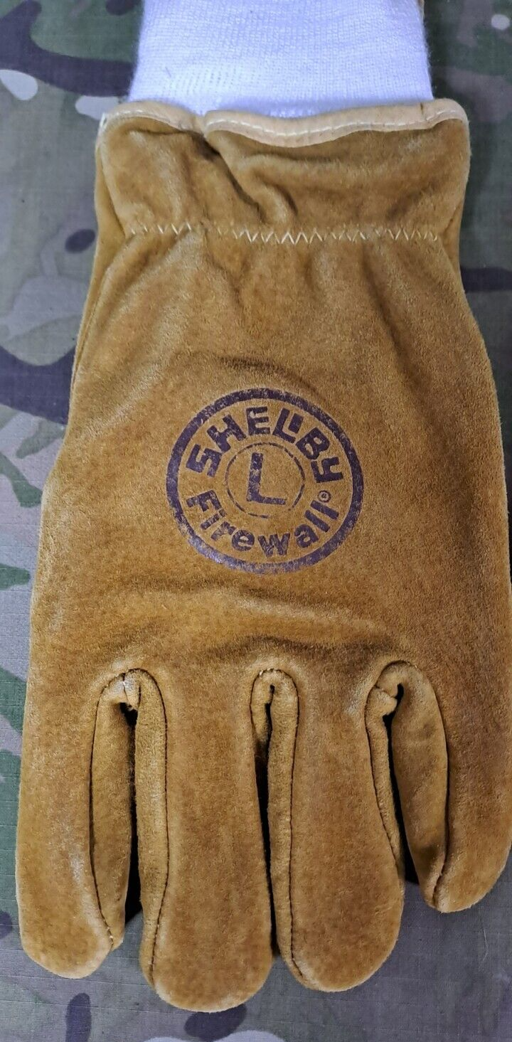Shelby Firewall Firefighting Firefighter Gloves Gold Brown Size: Large L