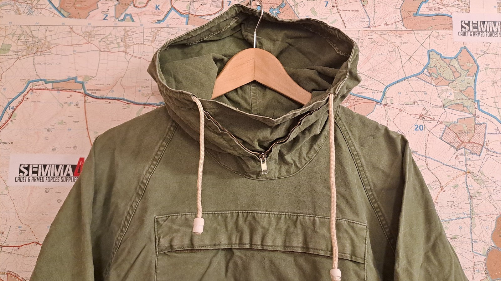 Genuine Vintage British Army Cadet Windproof Mountain Smock Military Oasis Mod