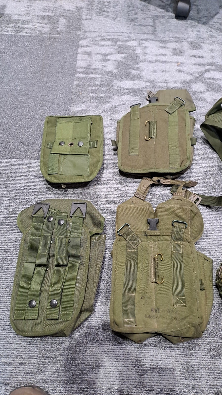 Genuine British Army Military Issue Surtplus Olive Green PLCE Webbing Set OG