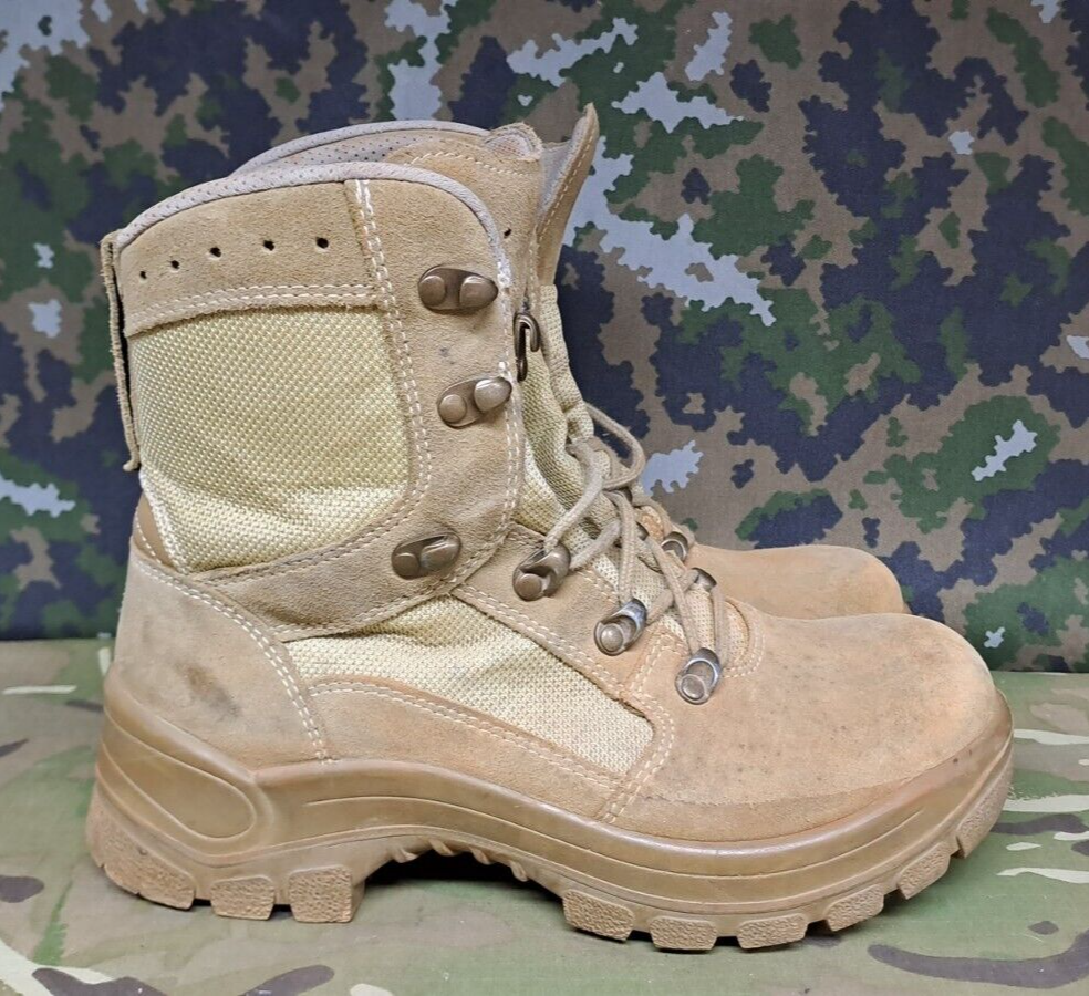 Haix Airpower Desert Boot Army Combat Patrol Boots Summer Beige - 5 UK