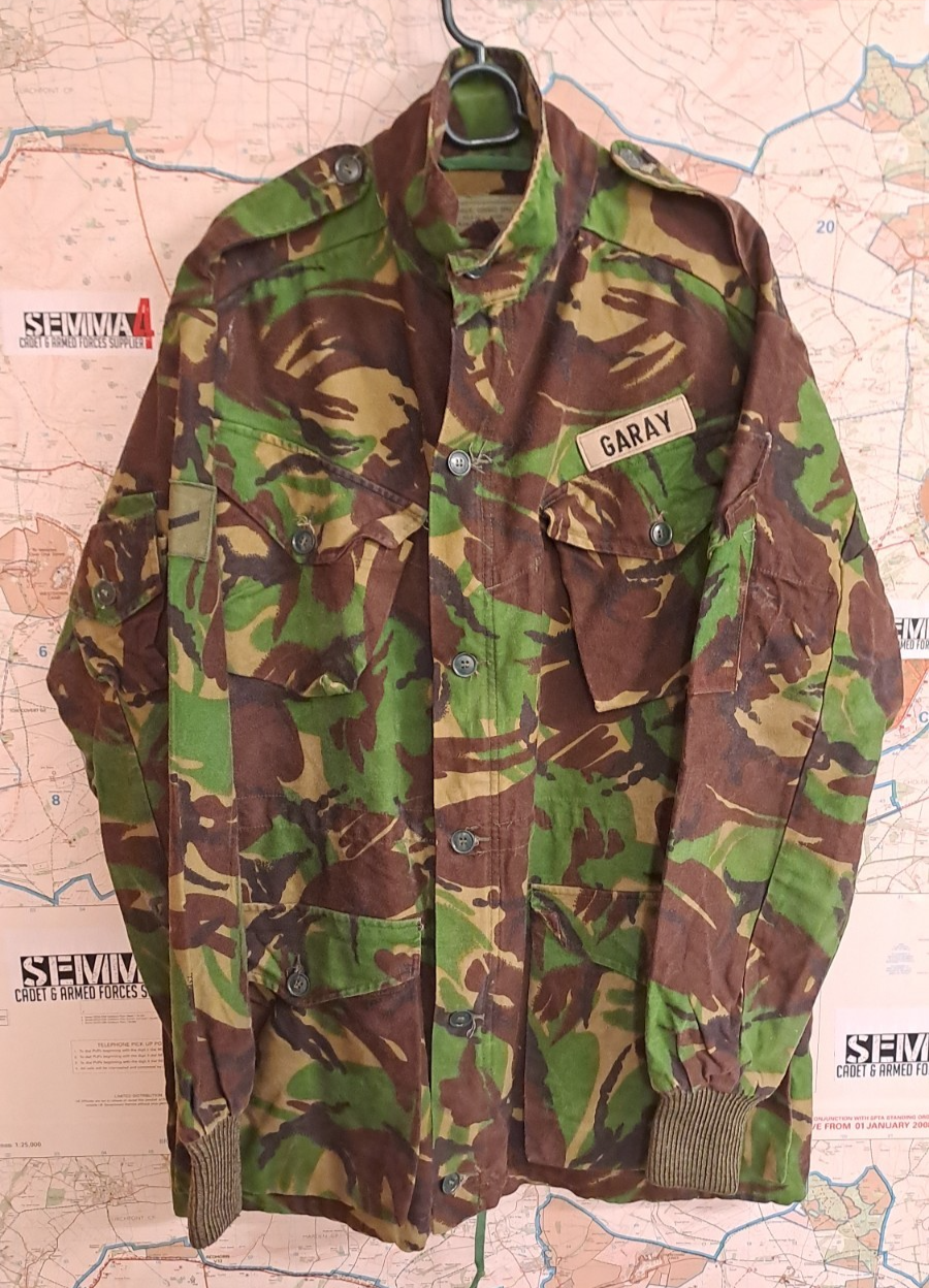 VINTAGE COLD WAR ERA BRITISH ARMY MILITARY DPM CAMO COMBAT SMOCK JACKET 180/104