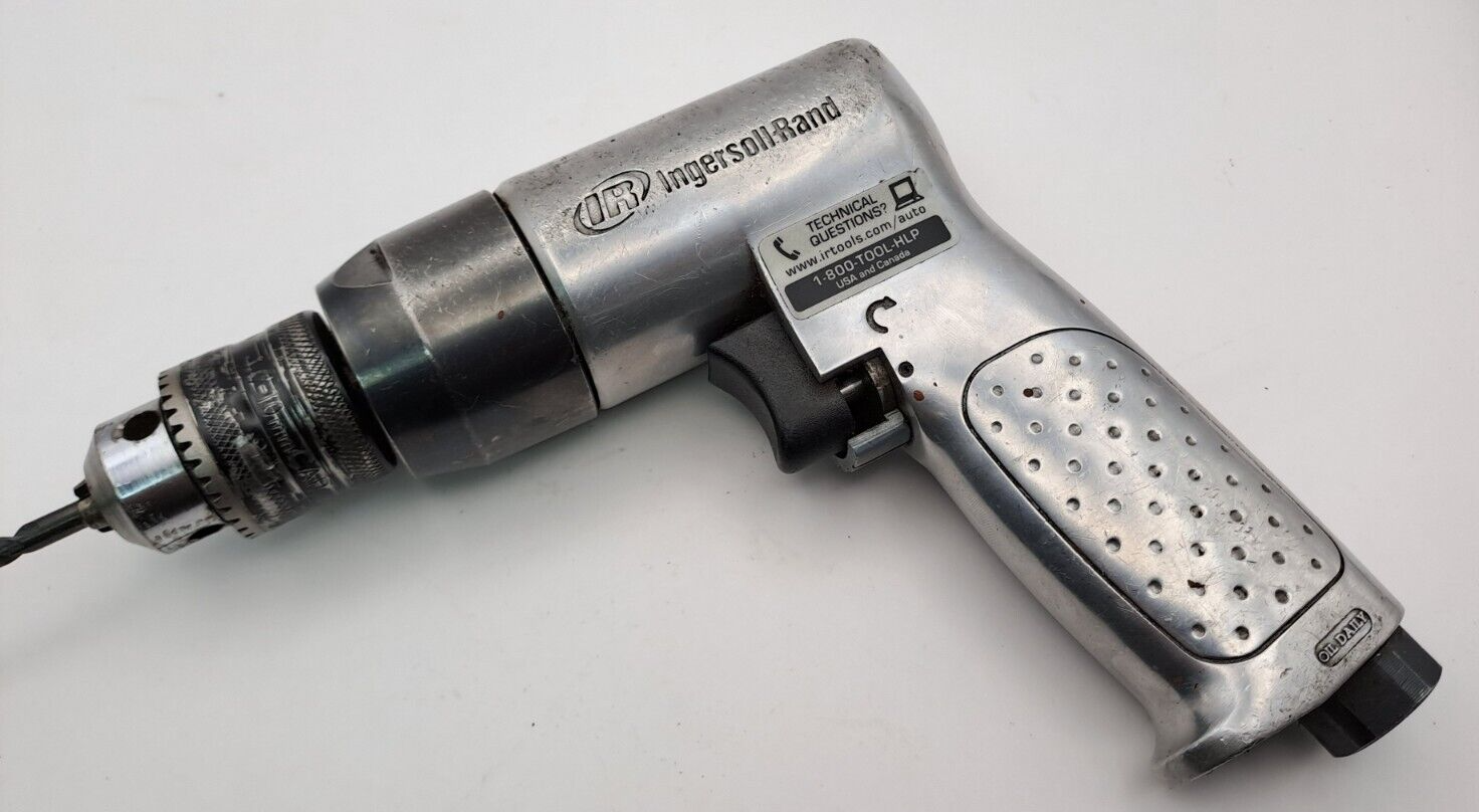 Reversible Air Drill 2000 RPM Ingersoll Rand 7802R 3/8" Tool Working Boxed