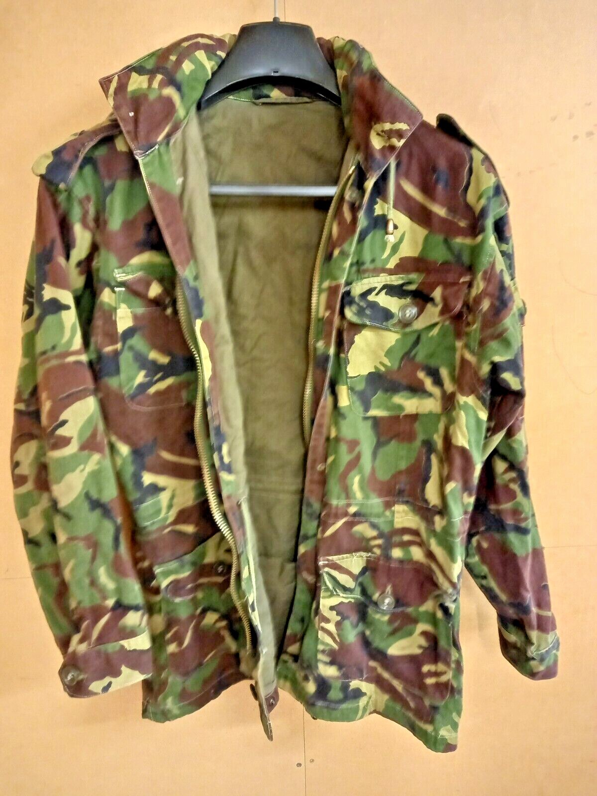Genuine British Army Military Surplus Vintage DPM Woodland Camo Smock Jacket - S