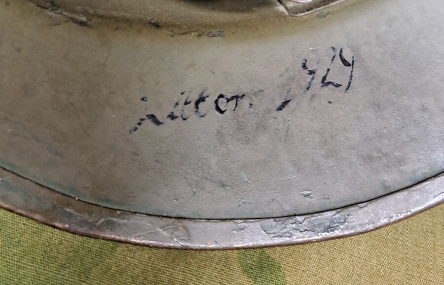 Original WW2 French Army M1926 Model Adrian Helmet - Complete with Liner & Strap