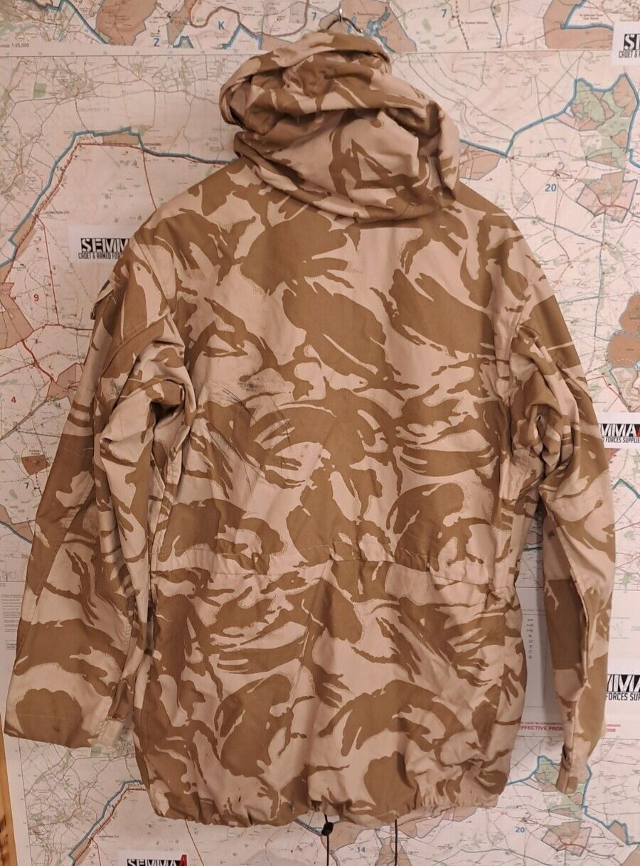British Army Desert DP Camo Combat Smock Windproof Jacket Cadets Detectorist 180