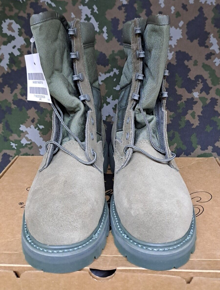 Thorogood Sage Green Tan Boots US Military issue Steel Toe Vibram Sole Boots 6.5