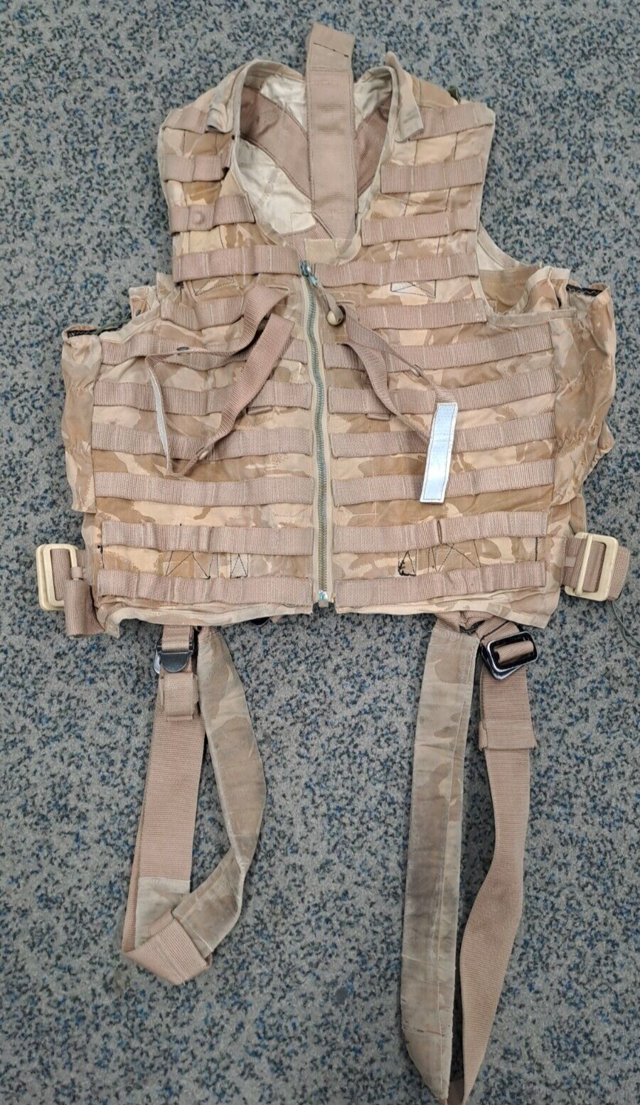 RARE Original RAF Desert DPM MK60 Life Preserver Armour Capable Vest Size 3