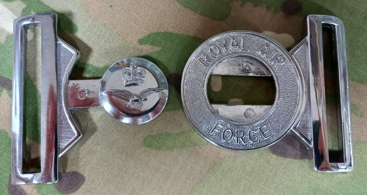 Genuine British Royal Air Force RAF Insignia Ceremonial Stable Belt Buckle