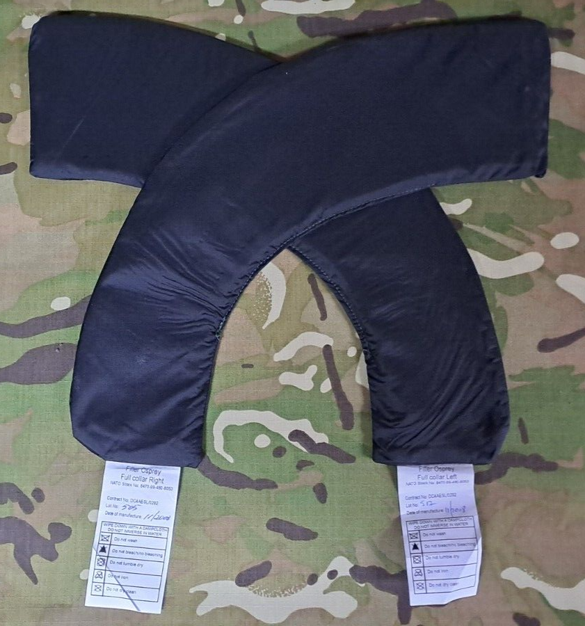 Genuine Army Military Surplus MK2 Osprey Full Collar Filler Plates Black Set
