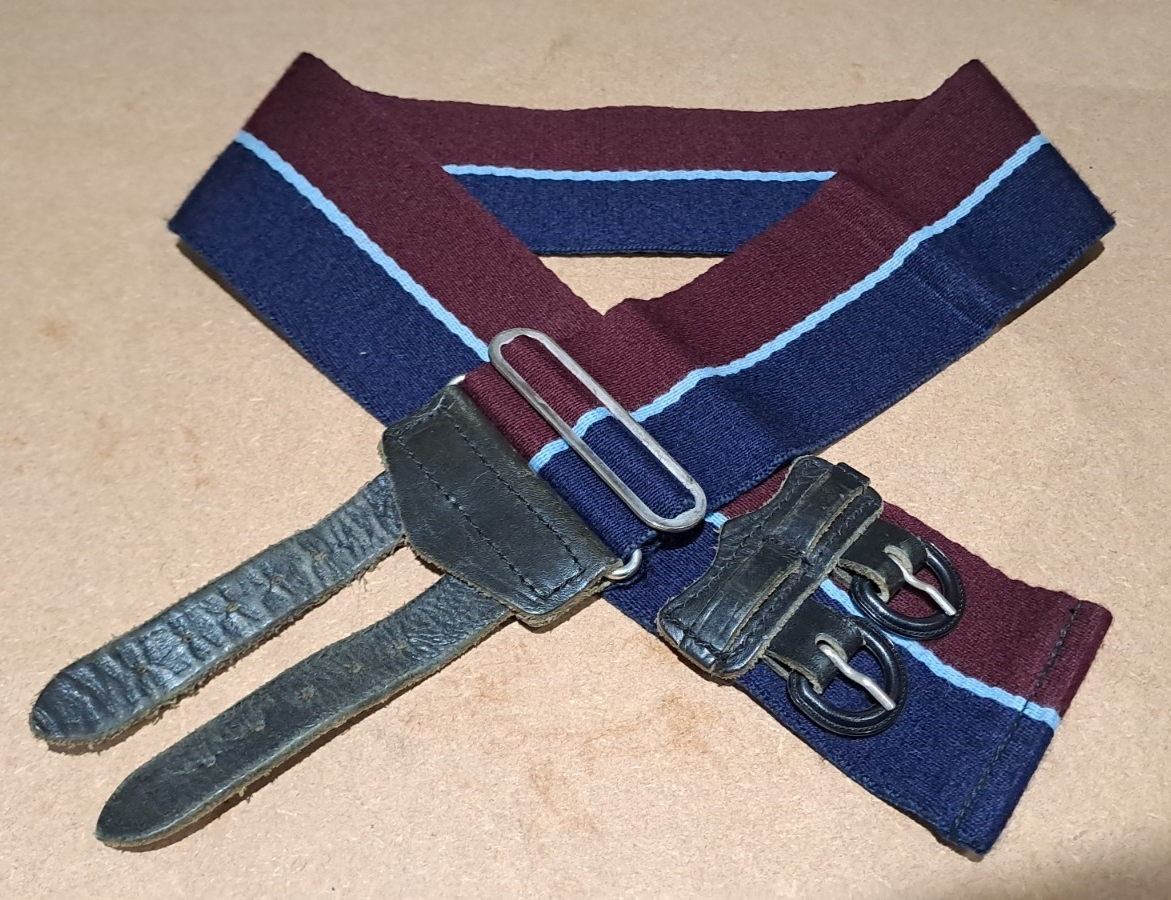 Royal Air Force RAF Regiment Military Stable Belt Regimental Colours 32 inch