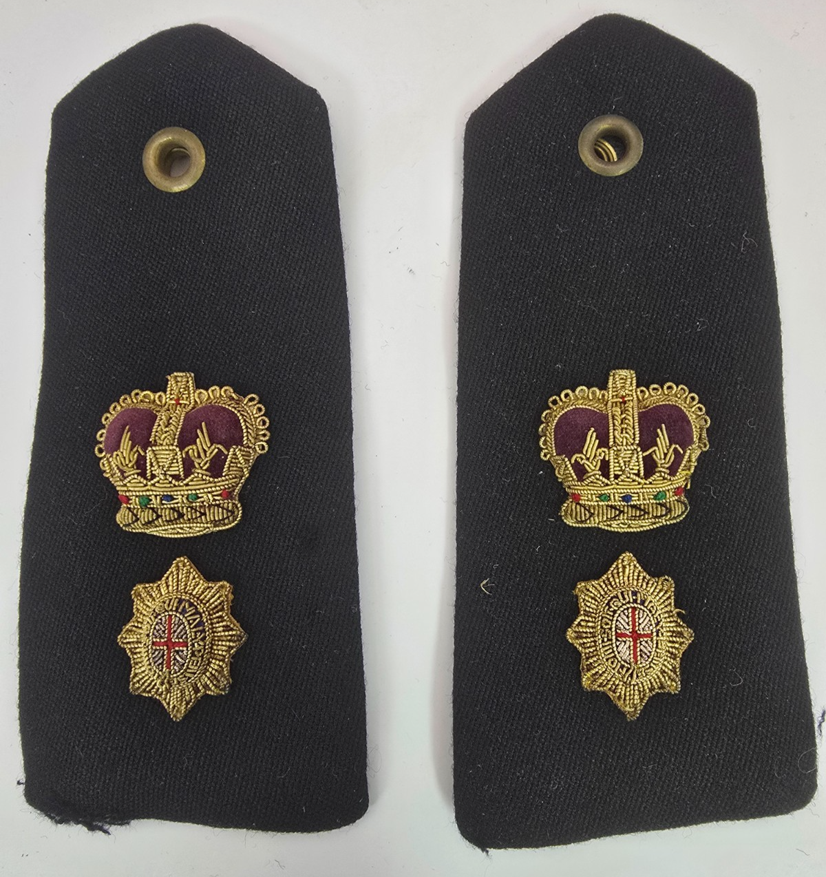 Vintage Genuine British Army Military Coldstream Guards Epaulettes Embroidered