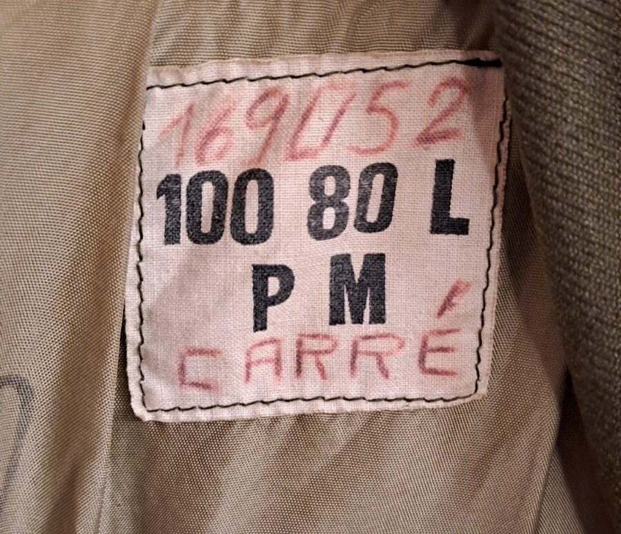 Vintage French Army Military Surplus Jacket Tunic 6th Armoured Brigade - 1982
