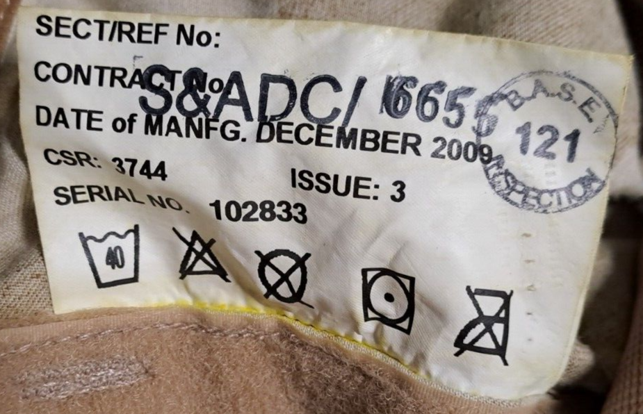 RARE Original RAF Desert DPM MK60 Life Preserver Armour Capable Vest Size 2