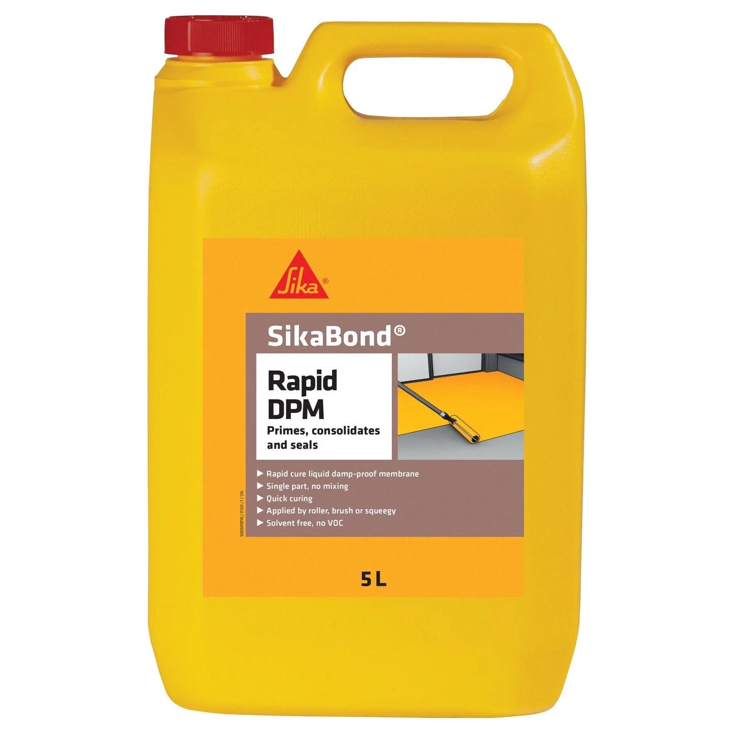 Sika Sikabond Rapid DPM Rapid Cure Damp Proof Membrane - 5 Litres - Brand New