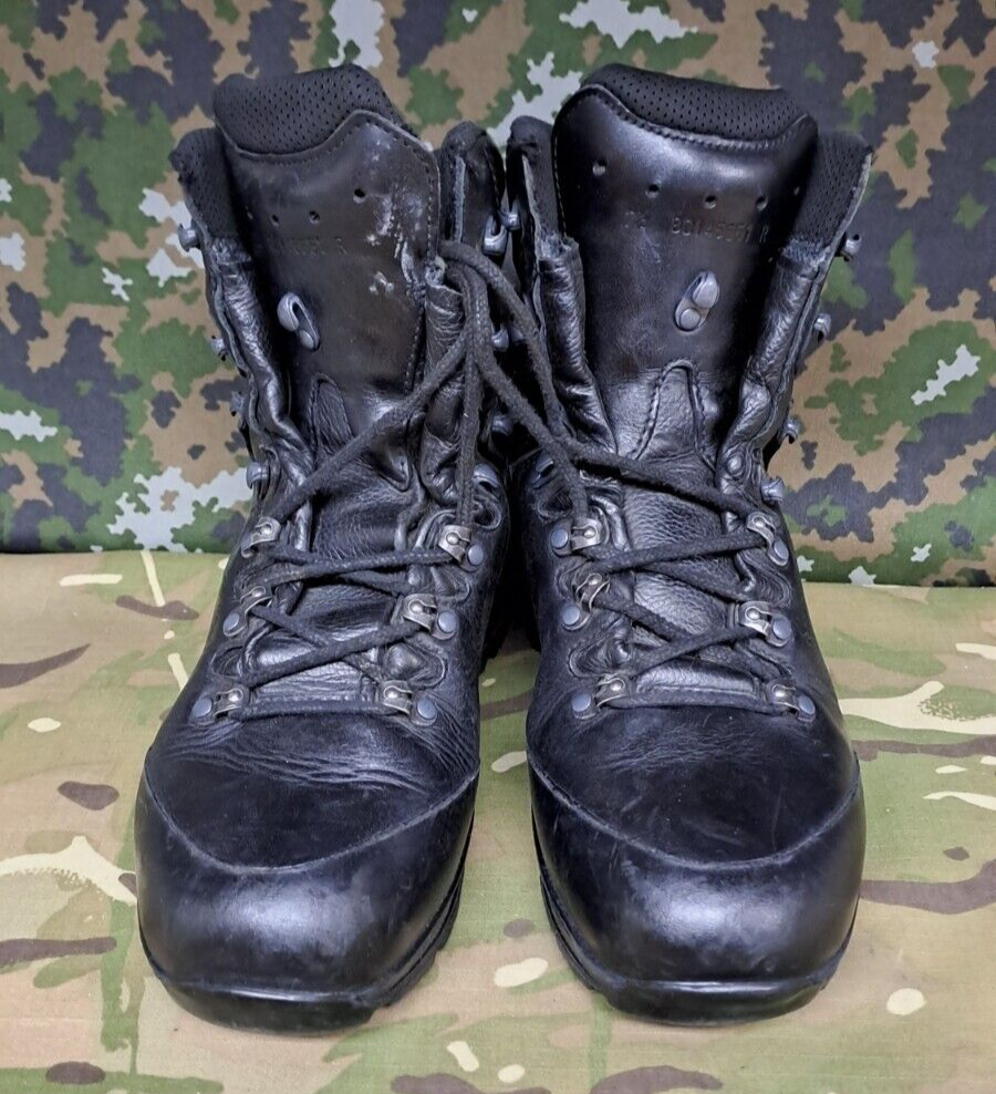 Haix German Army Surplus Black Goretex Combat Para Boots Commander GTX - 7.5 UK