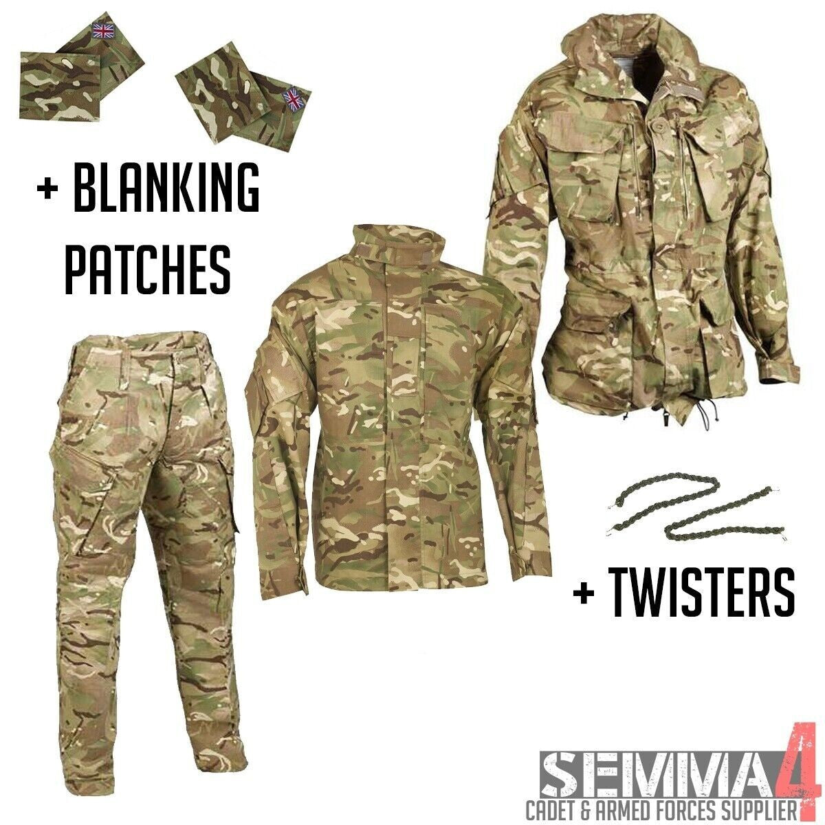 Military RAF Cadet ATC MTP Uniform Smock, Shirt & Trousers Set Genuine + Extras