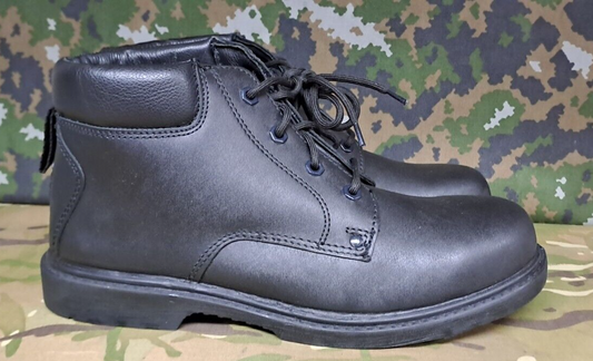 NEW SAFETY CONDUCTIVE BLACK LEATHER BOOTS GENUINE BRITISH MILITARY - 11 M