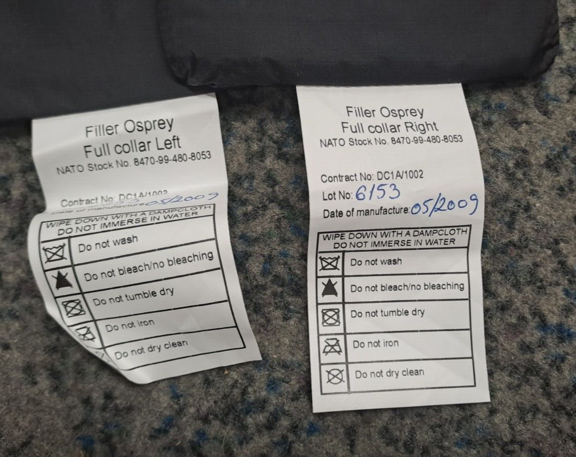 Genuine British Army Military SAS Full Collar MTP with Ballistic Filler Osprey