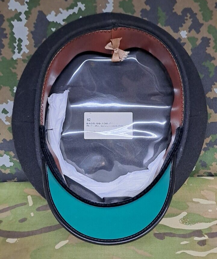 BRITISH ARMY MILITARY SURPLUS ROYAL ENGINEERS REGIMENT MENS CAP HAT - 62 CM