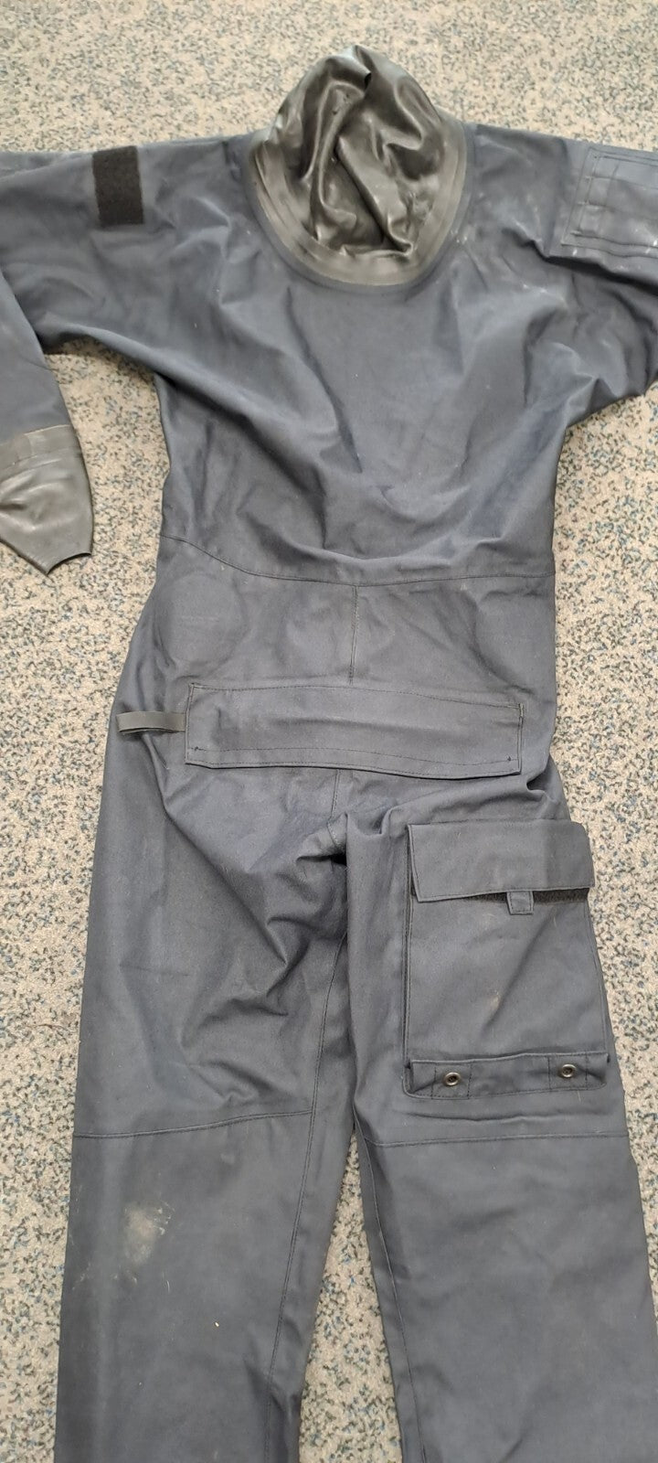 Genuine Typhoon UKSF SAS SBS Navy Blue Gore-Tex Immersion Dry Suit - L/M