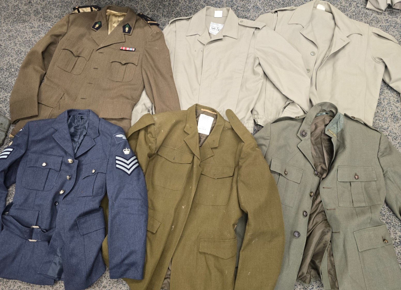 Huge Warehouse Clearout Joblot Vintage Military Uniform Trousers, Tunics, Shirts