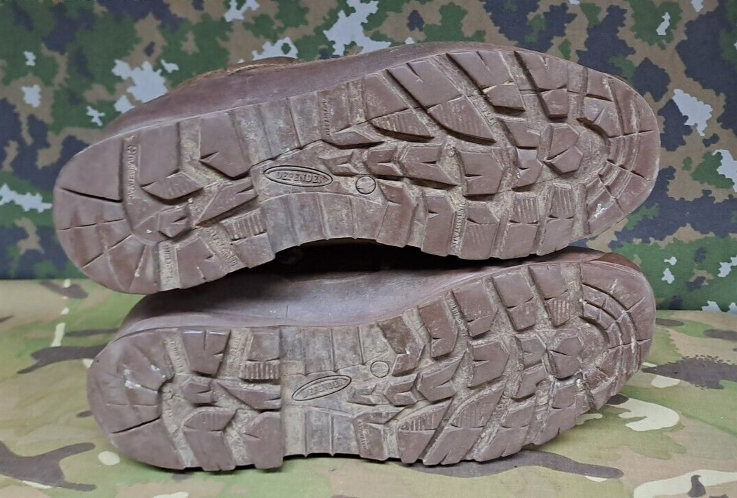 British Army Military Surplus HAIX High Liability Desert Combat Boots - 7