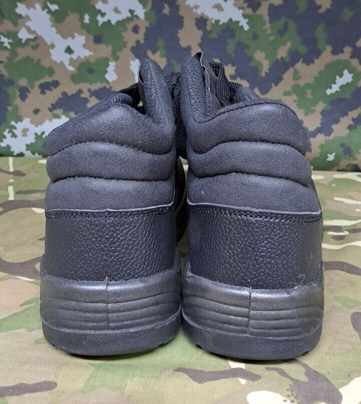 NEW GENUINE BRITISH ARMY MILITARY ISSUE SURPLUS BLACK SAFETY CHUKKA BOOTS - 10