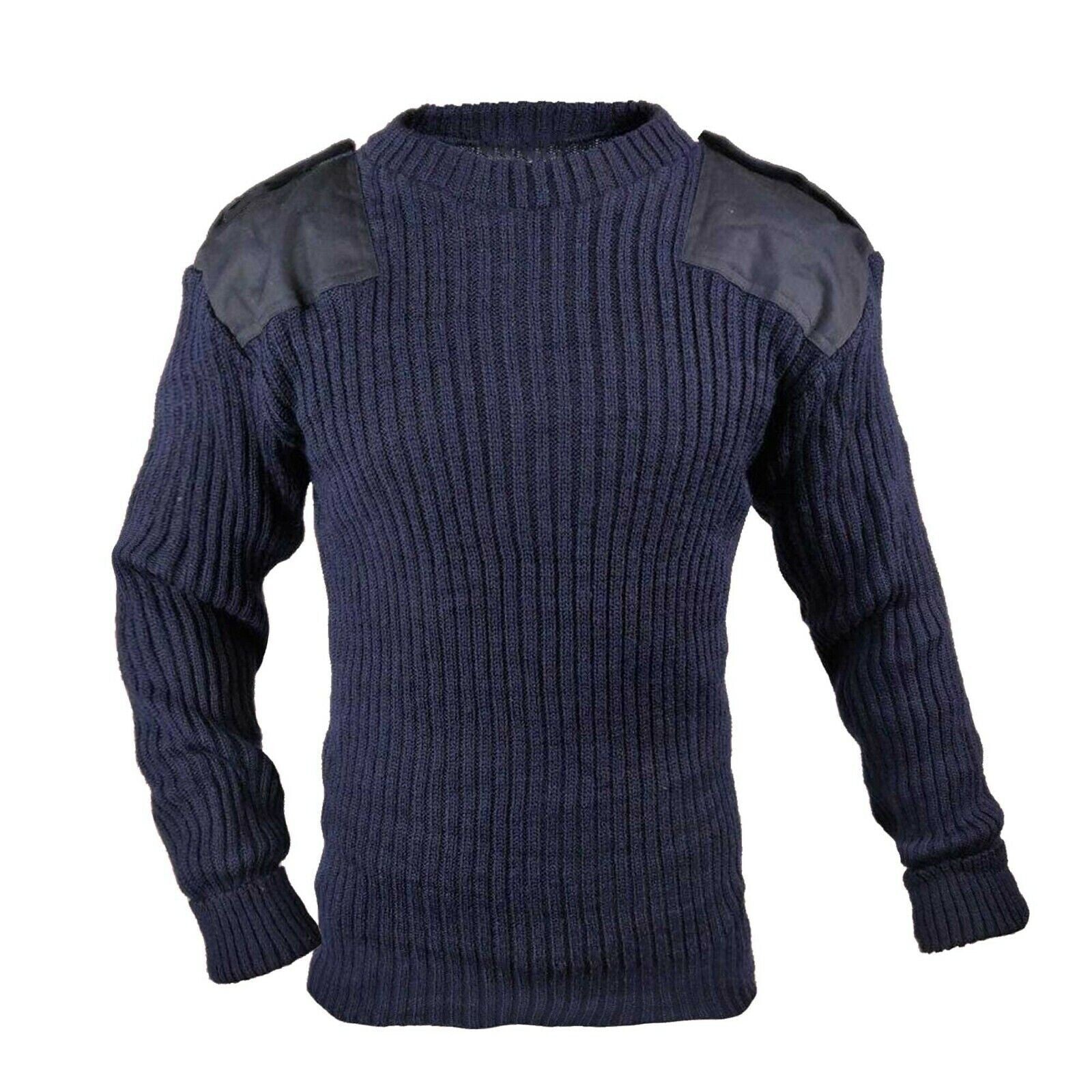 New Royal Navy RN Blue Heavy Round Neck Pullover Heavy Jumper British Military