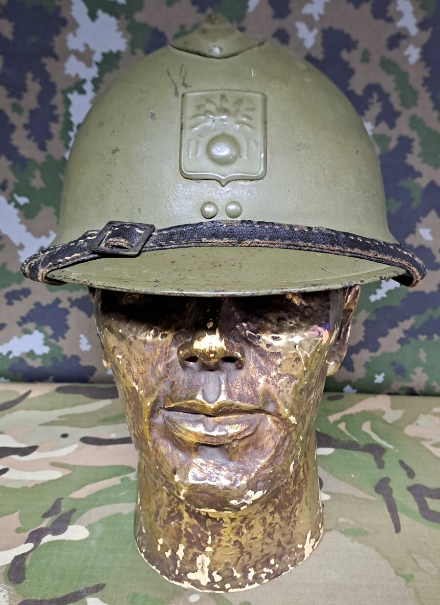 Original WW2 French Army Military M1926 Model Adrian Helmet Shell World War Two