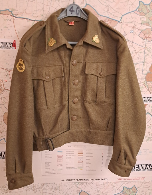 Rare WW2 Danish M/44 Pattern Battle Dress Uniform Wool Tunic Jacket -