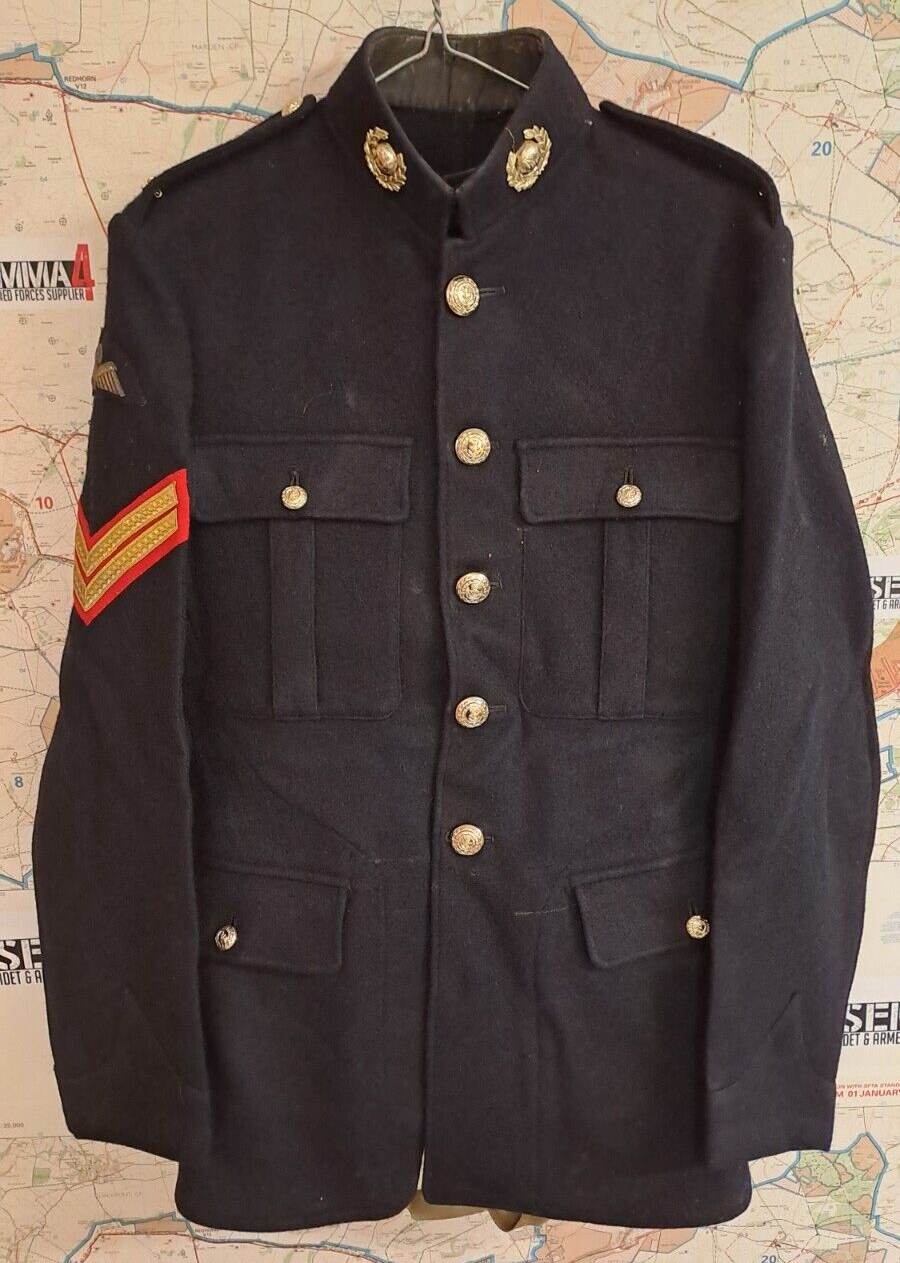 Vintage British Army Military Royal Marine No1 Dress Uniform Tunic & Trousers