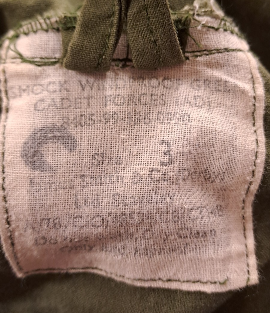 Genuine Vintage British Army Cadet Windproof Mountain Smock Military Oasis Mod