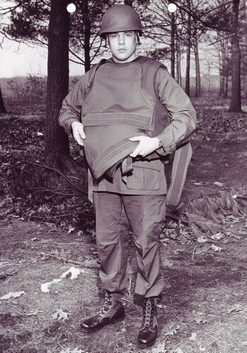 Rare US Army Military Vietnam Era Body Variable Armour Ground Troop Back Plate