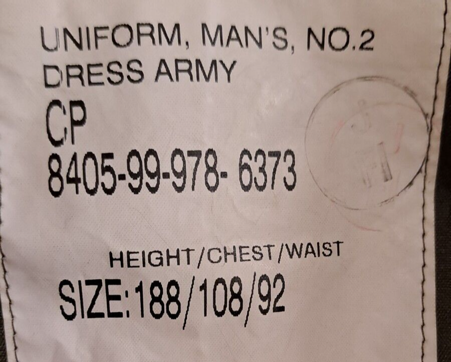 British Army Military Surplus No2 Dress Jacket Tunic Regiment Of Fusiliers