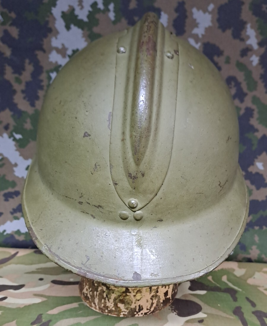 Original WW2 French Army Military M1926 Model Adrian Helmet Shell World War Two