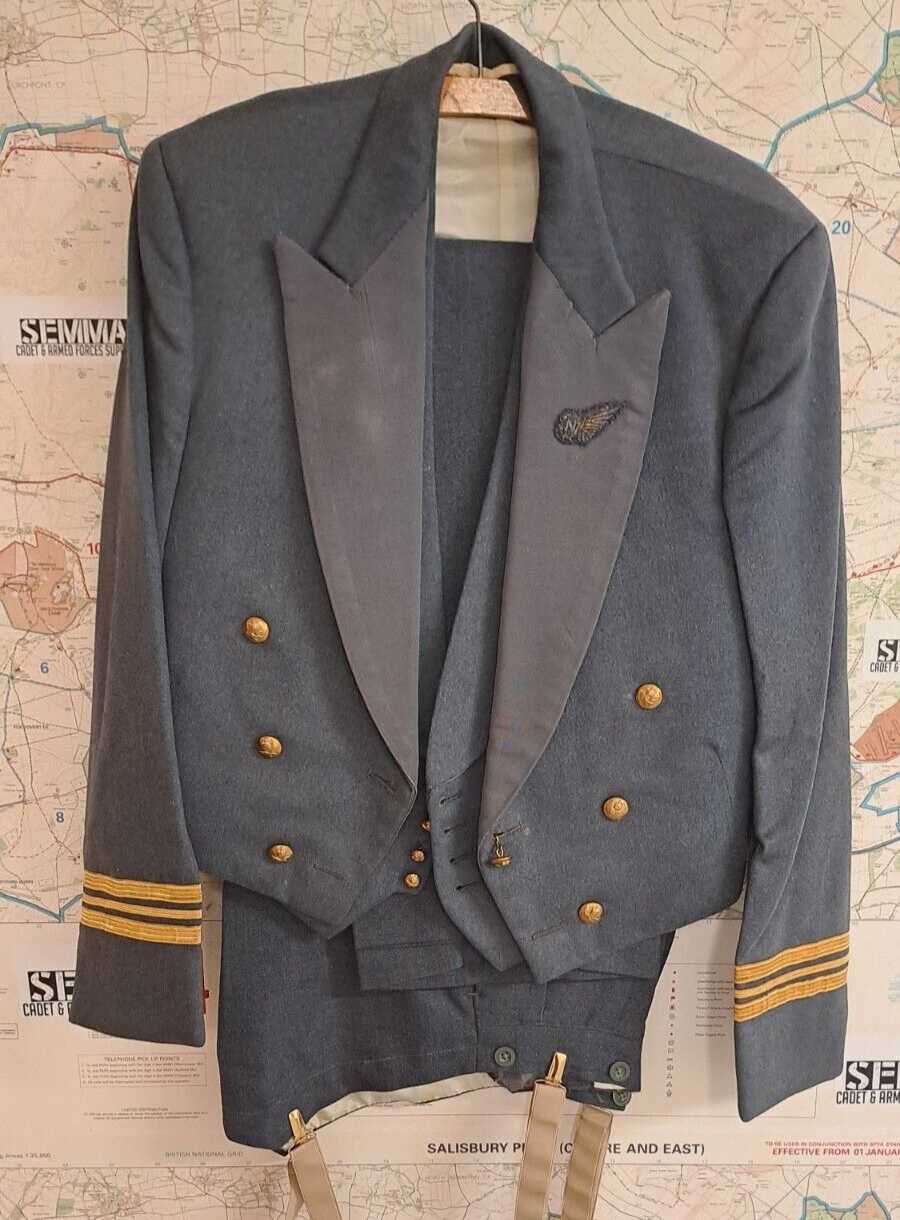 Vintage British Royal Air Force RAF full Officer’s Mess Dress Uniform 1950's