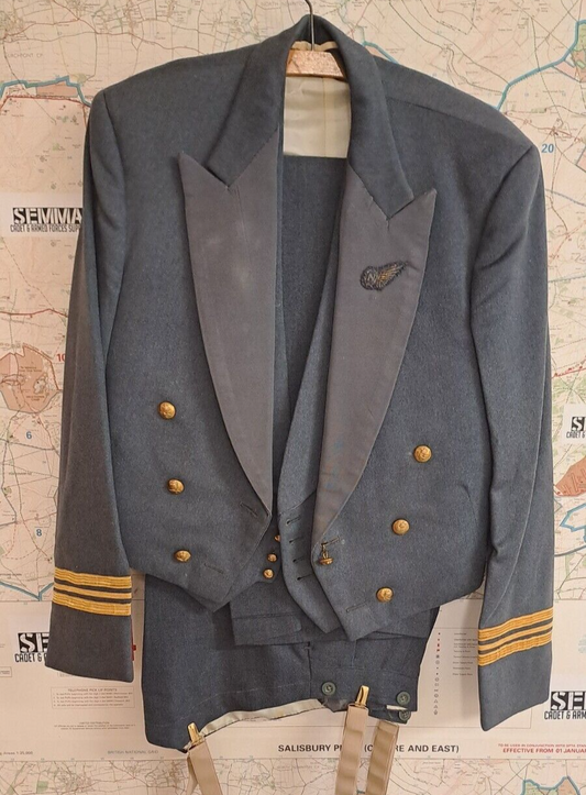 Vintage British Royal Air Force RAF full Officer’s Mess Dress Uniform 1950's
