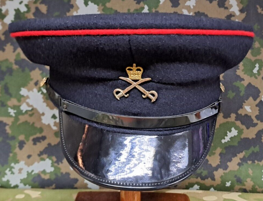GENUINE BRITISH ARMY PHYSICAL TRAINING CORPS MENS PEAKED CAP WITH BADGE - 56CM
