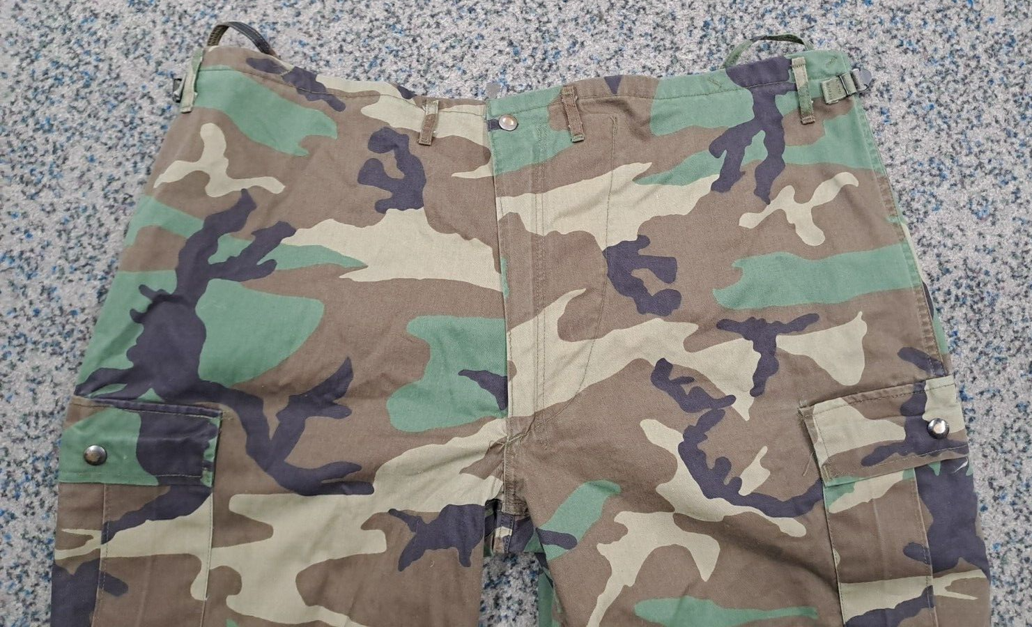 Rare US Army Military Surplus Class 1 Protective Suit Pants Camouflage - Large