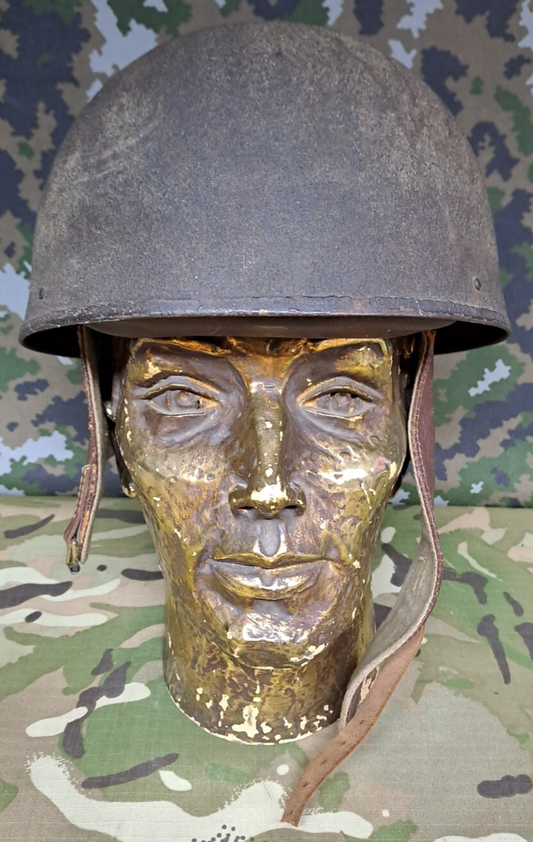 Rare WW2 British Army Military Dispatch Rider Helmet dated 1944 - Size - 6 1/2