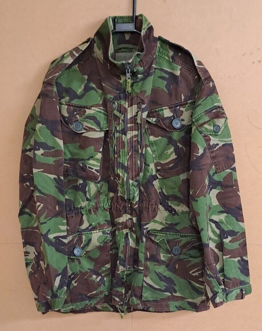 VINTAGE COLD WAR ERA BRITISH ARMY MILITARY DPM CAMO COMBAT SMOCK JACKET  180/112
